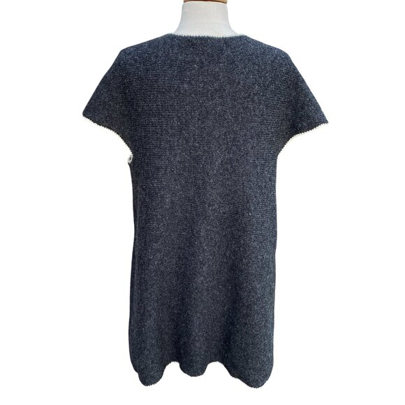 Baltic Inspirations Gradient Knit Tunic Dress Gray Wool Scandi Art Lagenlook-XL - Picture 11 of 14
